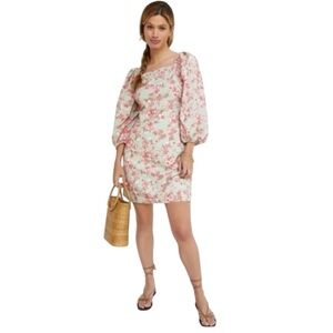 FOREVER THAT GIRL‎ x Anthropologie Puff-sleeved Mini Dress Roses Florals